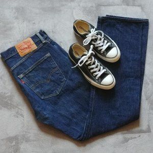 Levi's Men's 501 button fly blue jeans